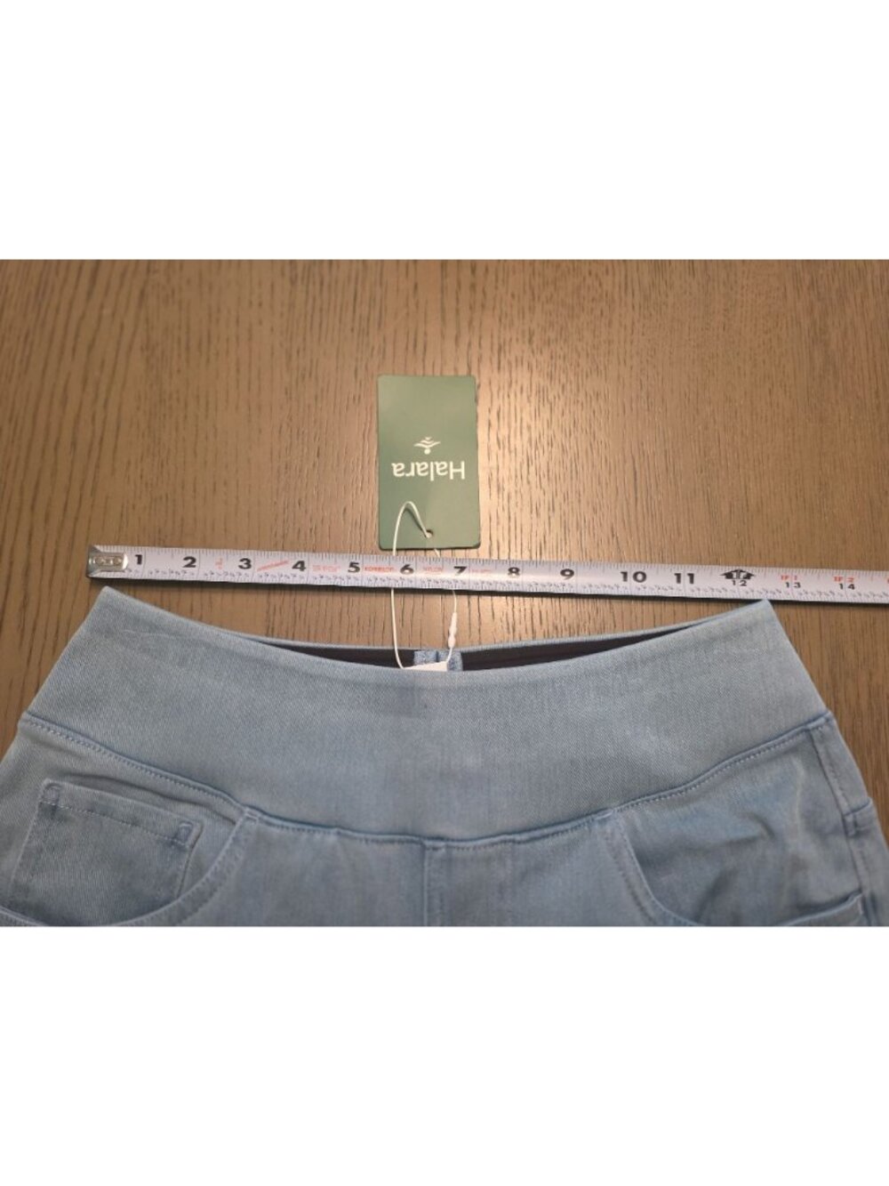 Halara Flex High Waist Baggy Wide Leg Pull On Jeans size S NEW Petite Length - Picture 6 of 11